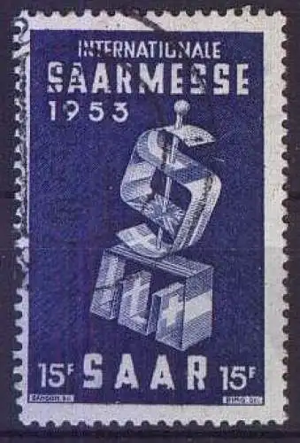 SAAR 1953 Mi-Nr. 341 o used