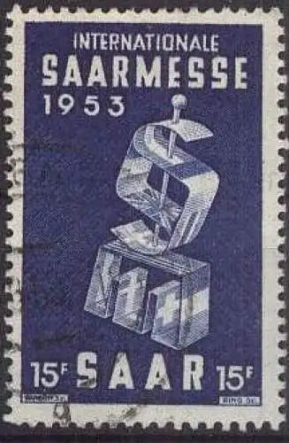 SAAR 1953 Mi-Nr. 341 o used