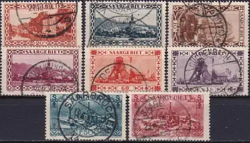 SAARGEBIET 1926 MI-Nr. Freimarken Lot o used