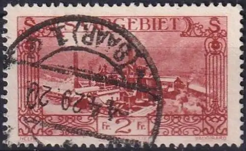 SAARGEBIET 1927 MI-Nr. 119 o used