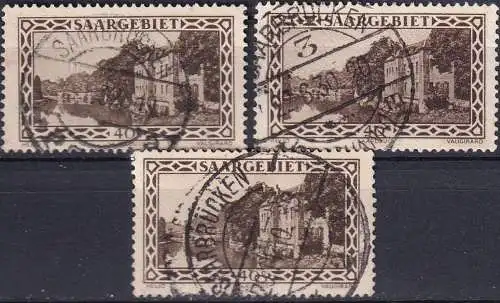 SAARGEBIET 1926 MI-Nr. 113 3 Stück o used