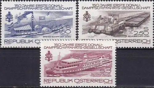 ÖSTERREICH 1978 Mi-Nr. 1601/03 ** MNH