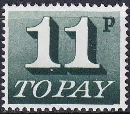 GROSSBRITANNIEN 1975 Mi-Nr. Porto 88 ** MNH