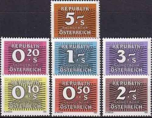 ÖSTERREICH 1985 Mi-Nr. P 260/66 ** MNH