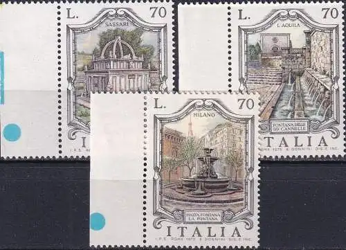 ITALIEN 1975 Mi-Nr. 1504/06 ** MNH