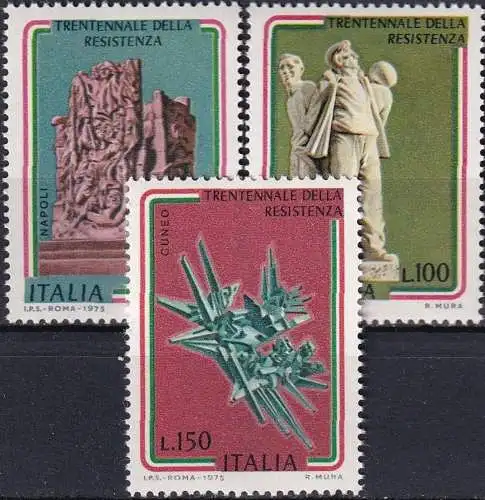 ITALIEN 1975 Mi-Nr. 1486/88 ** MNH