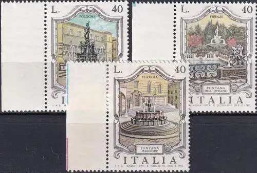 ITALIEN 1974 Mi-Nr. 1469/71 ** MNH