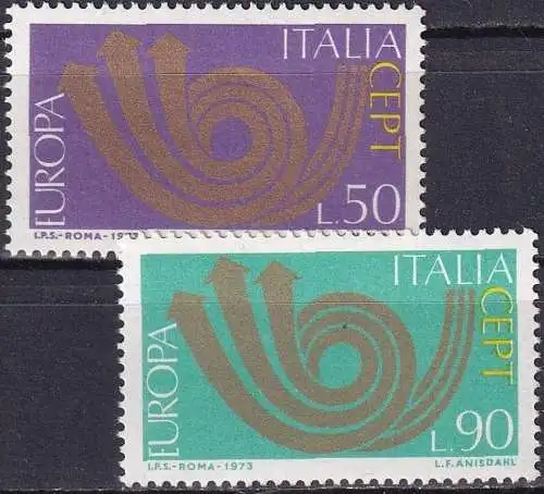 ITALIEN 1973 Mi-Nr. 1409/10 ** MNH