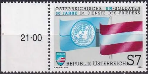 ÖSTERREICH 1990 Mi-Nr. 2004 ** MNH