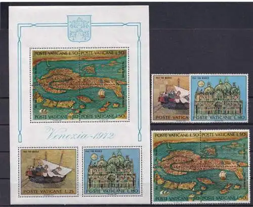 VATIKAN 1972 Mi-Nr. 599/04 + Block 3 ** MNH