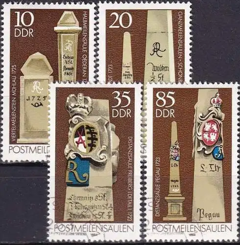 DDR 1984 Mi-Nr. 2853/56 o used