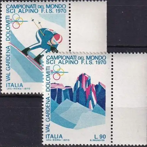 ITALIEN 1970 Mi-Nr. 1303/04 ** MNH