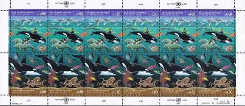 UNO GENF 1992 Mi-Nr. 213/14 Kleinbogen ** MNH