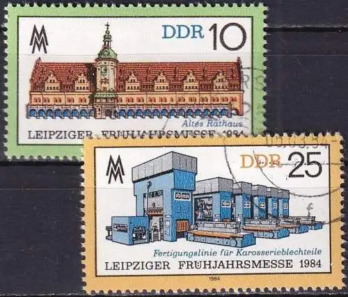 DDR 1984 Mi-Nr. 2862/63 o used - aus Abo