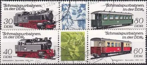 DDR 1984 Mi-Nr. 2864/67 o used - aus Abo