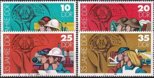 DDR 1984 Mi-Nr. 2898/01 o used - aus Abo