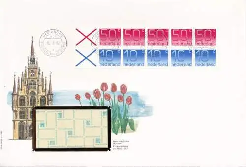 NIEDERLANDE 1982 Mi-Nr. MH 29 Markenheft-FDC