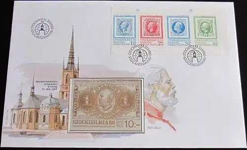 SCHWEDEN 1983 Mi-Nr. MH 94 Markenheft-FDC