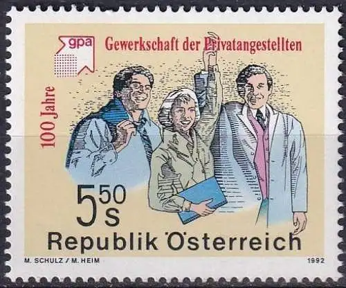 ÖSTERREICH 1992 Mi-Nr. 2049 ** MNH