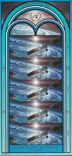 UNO WIEN 1999 Mi-Nr. 291/92 Kleinbogen ** MNH