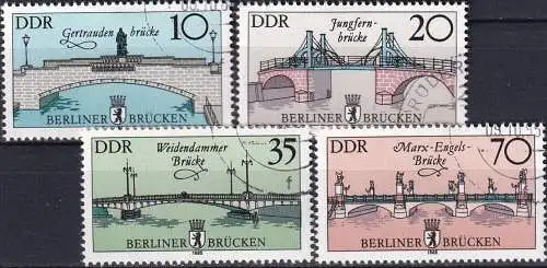 DDR 1985 Mi-Nr. 2972/75 o used - aus Abo