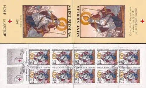 FRANKREICH 1993 Mi-Nr. MH 33 Markenheft/booklet o used - aus Abo