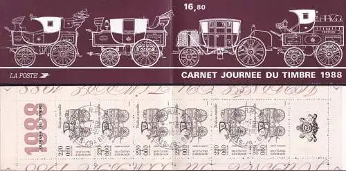 FRANKREICH 1988 Mi-Nr. MH 13 Markenheft/booklet o used - aus Abo