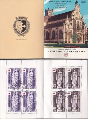 FRANKREICH 1976 Mi-Nr. MH 2001/02 Markenheft/booklet o used - aus Abo