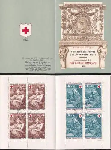 FRANKREICH 1969 Mi-Nr. MH 1692/93 Markenheft/booklet o used - aus Abo