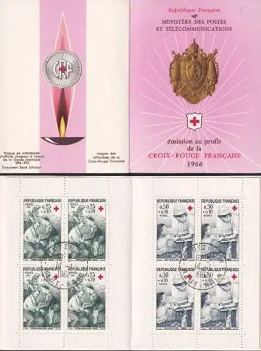 FRANKREICH 1966 Mi-Nr. MH 1568/69 Markenheft/booklet o used - aus Abo