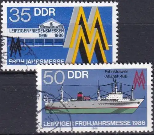 DDR 1986 Mi-Nr. 3003/04 o used - aus Abo