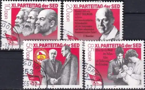 DDR 1986 Mi-Nr. 3009/12 o used - aus Abo