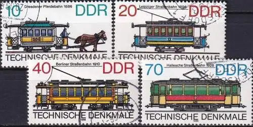 DDR 1986 Mi-Nr. 3015/18 o used - aus Abo