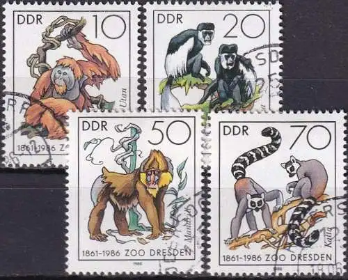 DDR 1986 Mi-Nr. 3019/22 o used - aus Abo