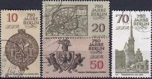 DDR 1986 Mi-Nr. 3023/26 o used - aus Abo