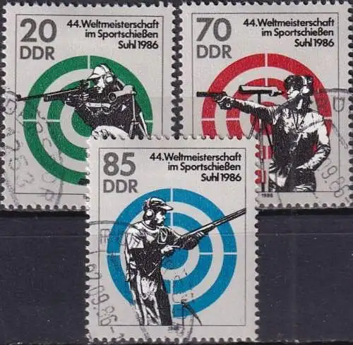 DDR 1986 Mi-Nr. 3045/47 o used - aus Abo