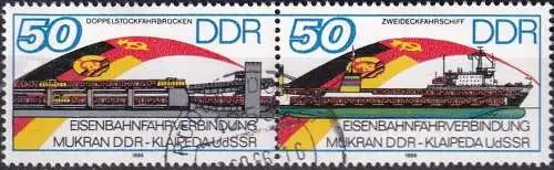 DDR 1986 Mi-Nr. 3052/53 o used - aus Abo