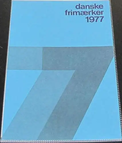DÄNEMARK 1977 Mi-Nr. 635-654 Jahresmappe - year set ** MNH