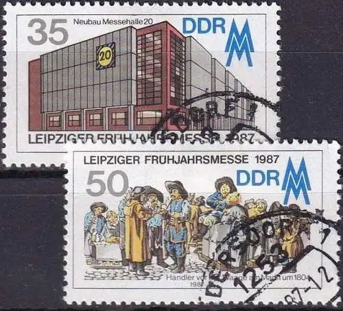 DDR 1987 Mi-Nr. 3080/81 o used - aus Abo