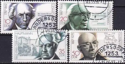 DDR 1987 Mi-Nr. 3091/94 o used - aus Abo