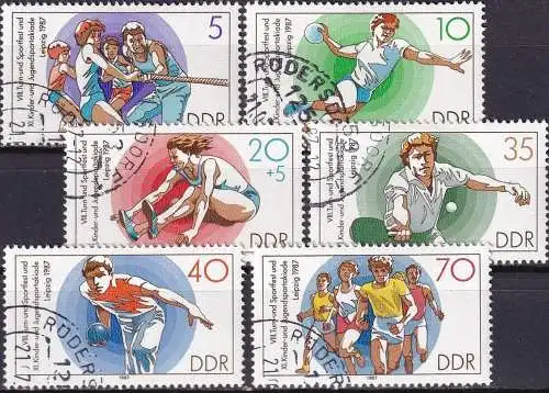 DDR 1987 Mi-Nr. 3111/16 o used - aus Abo