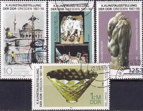 DDR 1987 Mi-Nr. 3124/27 o used - aus Abo