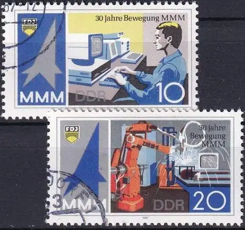 DDR 1987 Mi-Nr. 3132/33 o used - aus Abo