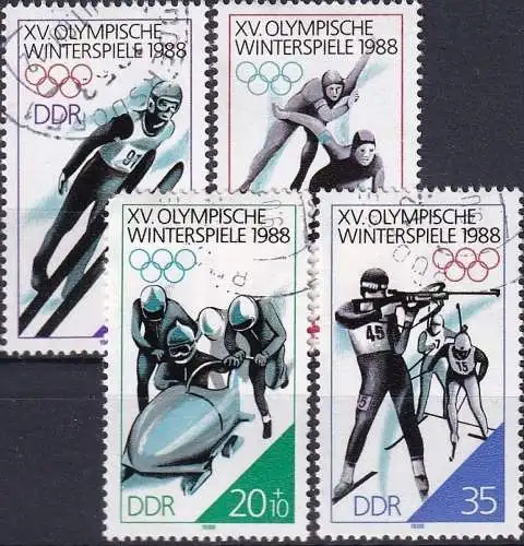DDR 1988 Mi-Nr. 3140/43 o used - aus Abo
