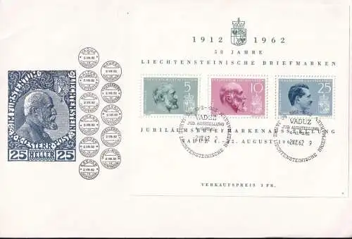 LIECHTENSTEIN 1962 Mi-Nr. Block 6 FDC