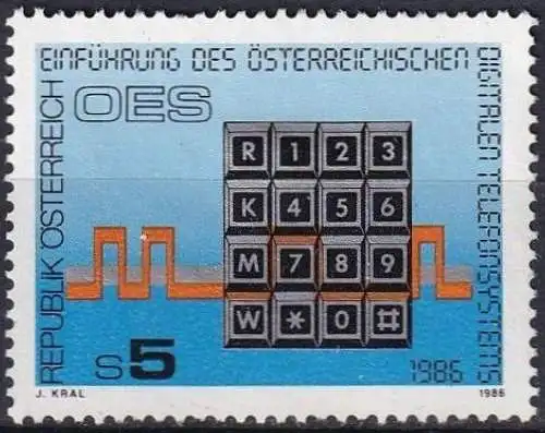 ÖSTERREICH 1986 Mi-Nr. 1838 ** MNH