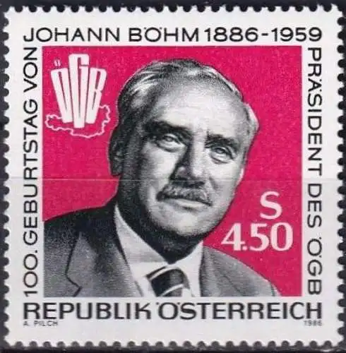 ÖSTERREICH 1986 Mi-Nr. 1836 ** MNH