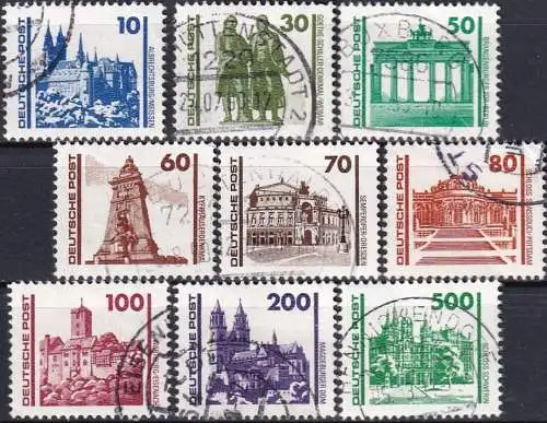 DDR 1990 Mi-Nr. 3344/52 o used - aus Abo