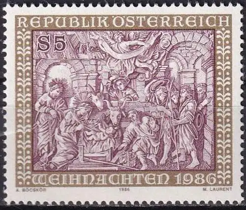 ÖSTERREICH 1986 Mi-Nr. 1870 ** MNH