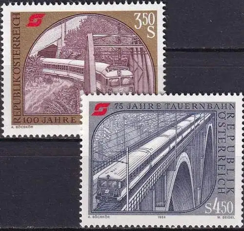 ÖSTERREICH 1984 Mi-Nr. 1785/86 ** MNH